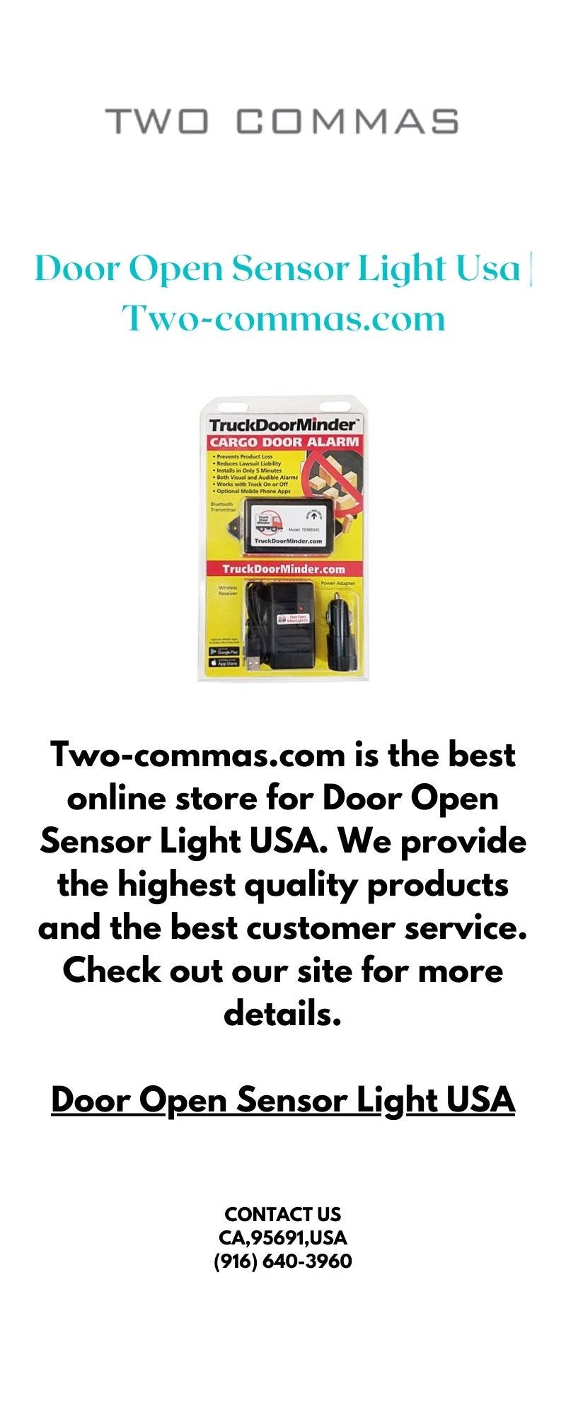 Door Open Sensor Light USADoor Open Sensor Light Usa