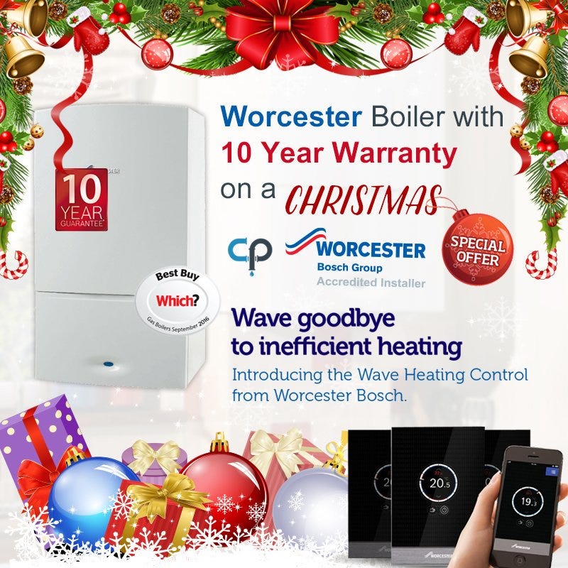 Worcester Boiler with 10 Year warranty on this Christmas by Chester