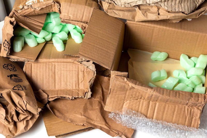 Vier Nachhaltige Alternativen für Paketfüllungen