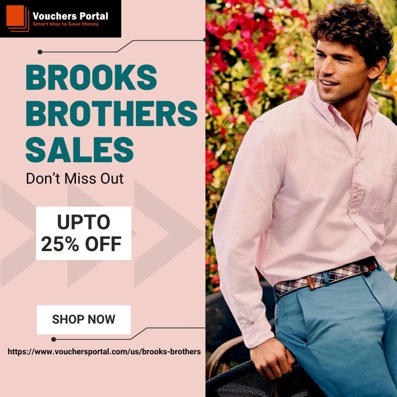 Brooks Brothers Promo Code USA 2023 — Vouchers Portal | by Shailendra ...