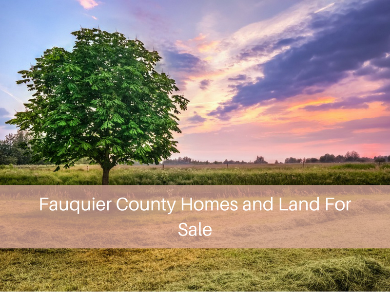 Fauquier County Homes and Land For Sale by Warrenton VA Homes for