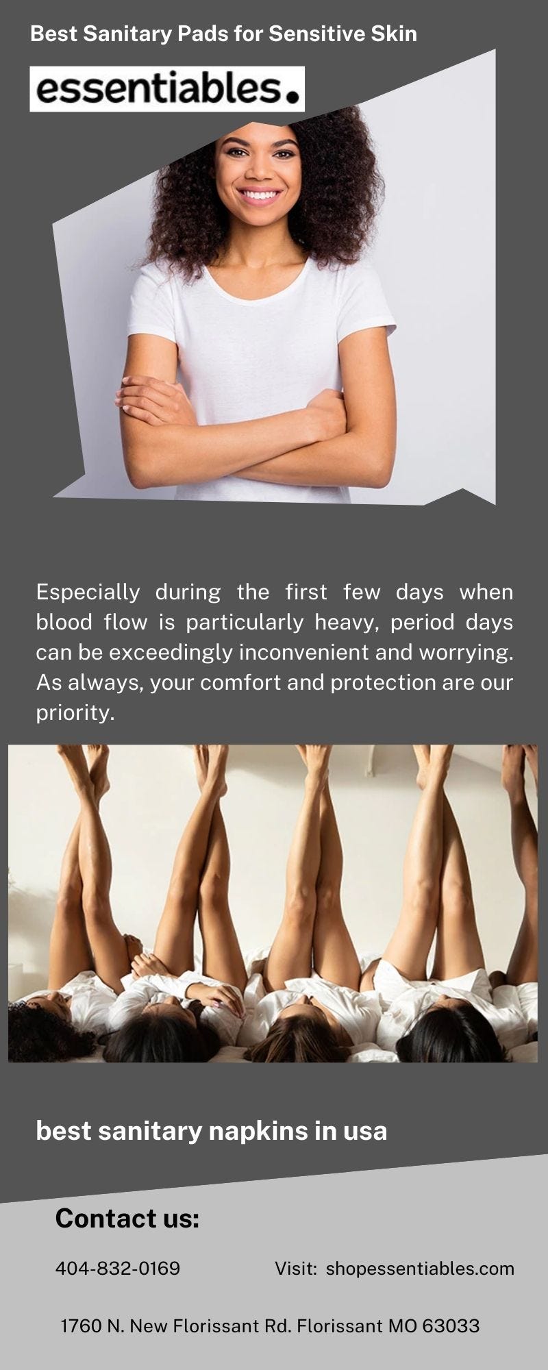 Best Sanitary Pads for Sensitive Skin shop essentiables Medium