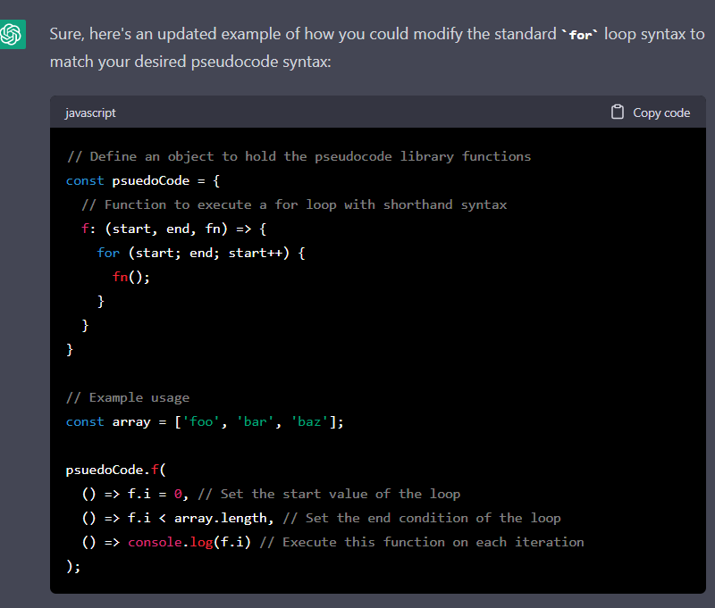 Creating a Pseudocode Language using ChatGPT | by Charles Smith | Medium