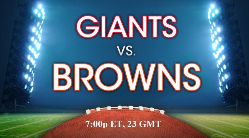 GiantsvsBrowns. Giants vs Browns on Preseason Week-1… | by James tomm