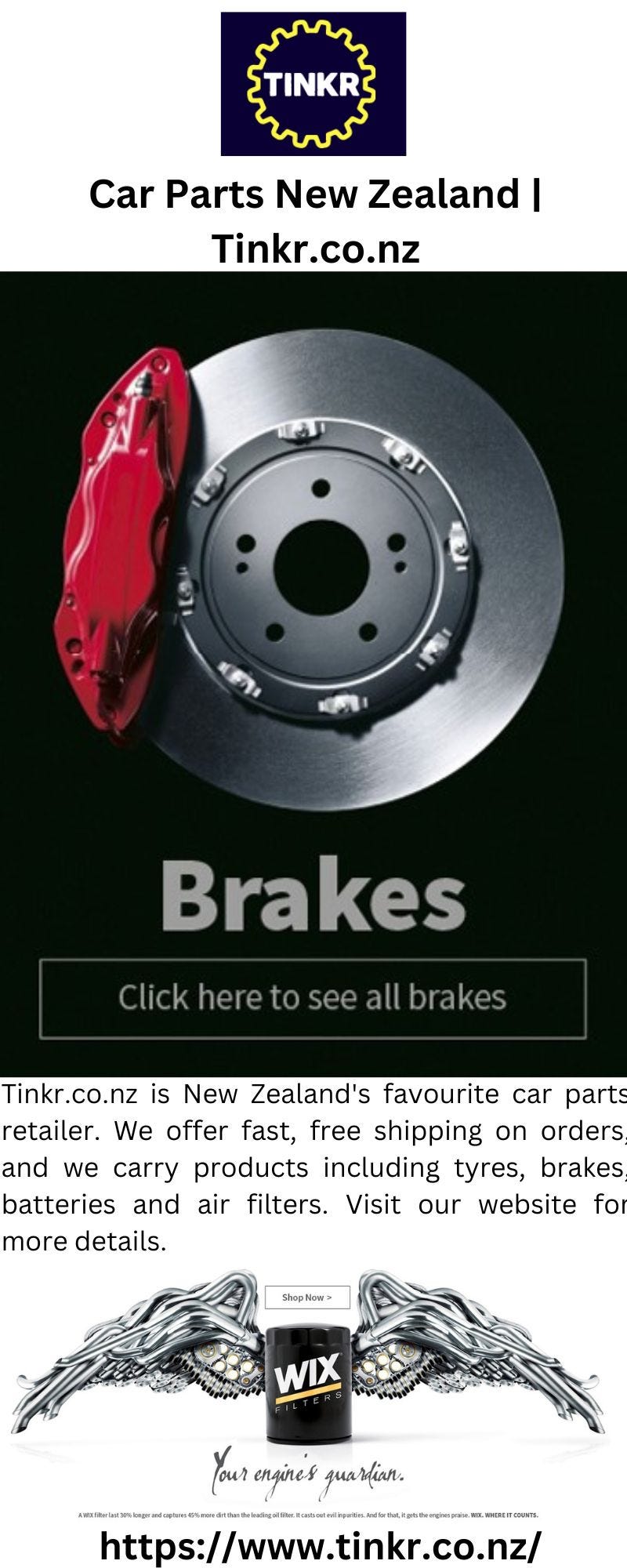 Car Parts New Zealand Tinkr.co.nz TINKR LIMITED Medium
