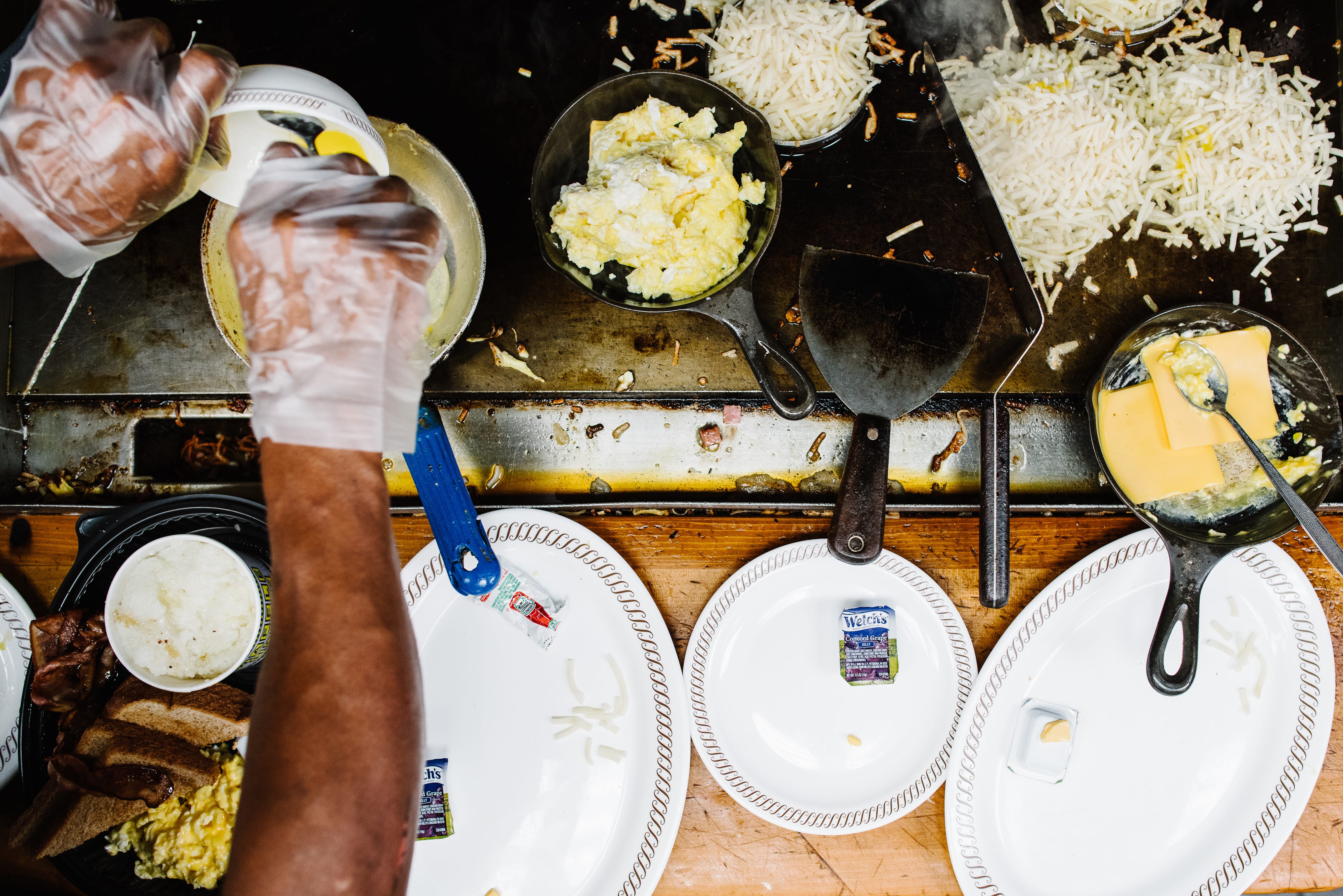 Cooking Food In Large Frying Pan Free Stock Photo - Public Domain Pictures