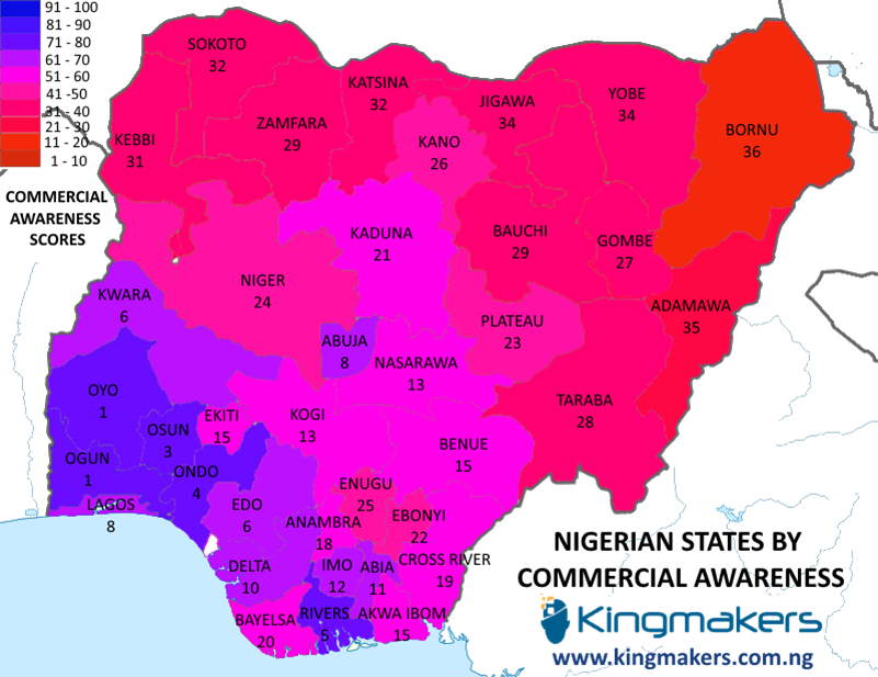 The Most Commercially Aware States in Nigeria by Obi Igbokwe