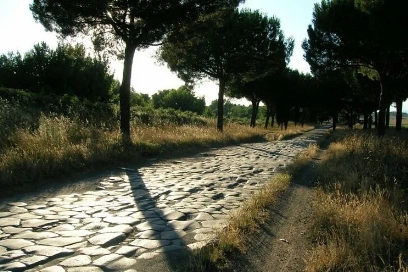 Why do all roads lead to Rome?. Romans built roads primarily for… by