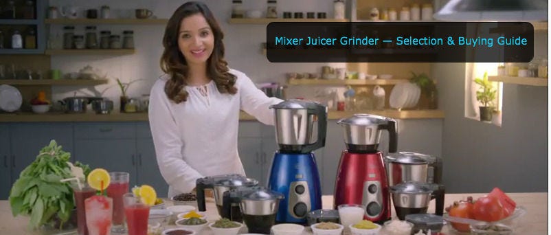 Our Selection of Mixer-Grinders