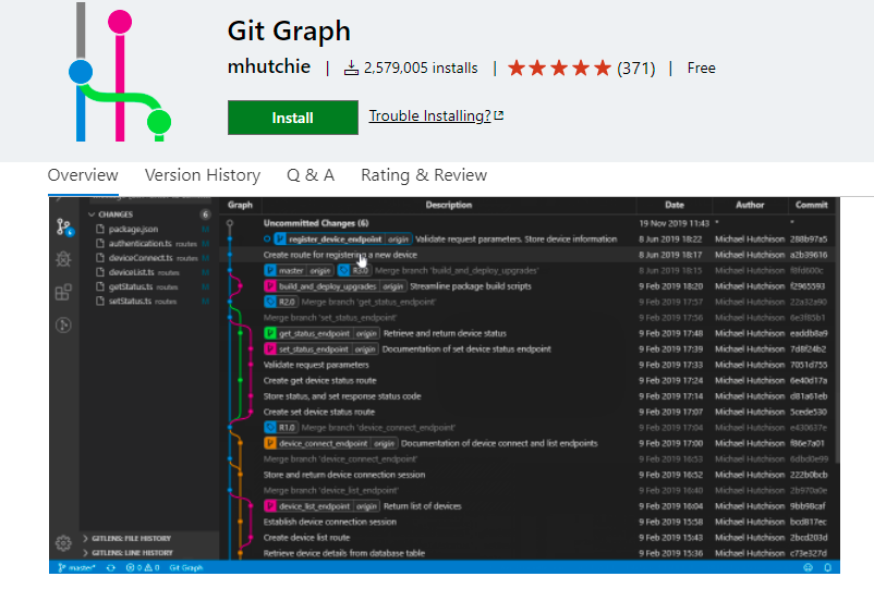 Git graph extension for visual studio code abhilash ananthakrishnan