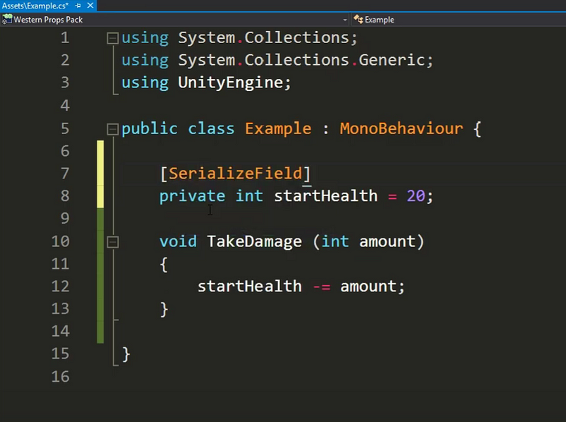 SerializedField for Private Variables in Inspector