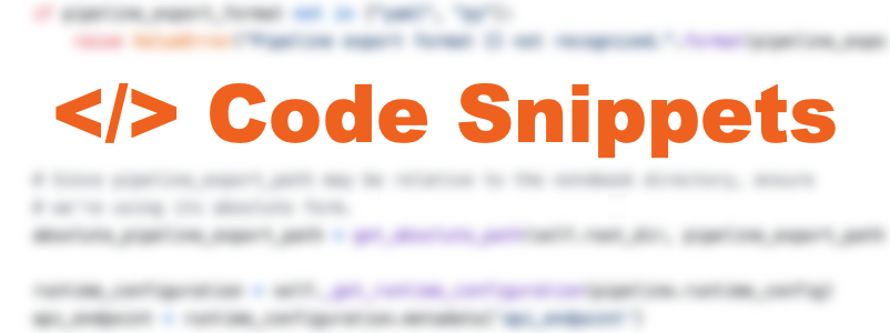 Reusable code snippets in JupyterLab | by Luciano Resende | Jupyter Blog