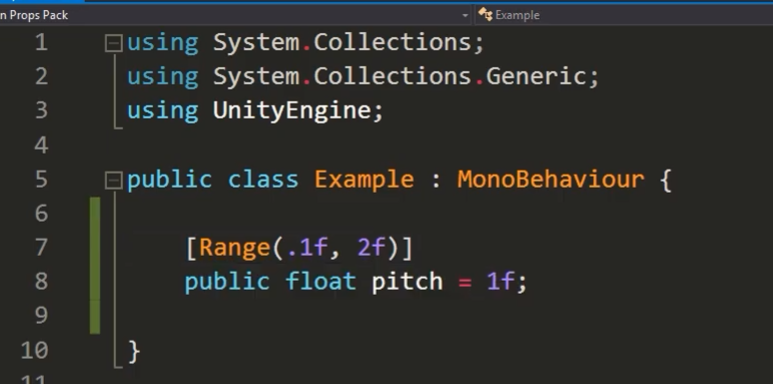Unity’s Range attribute