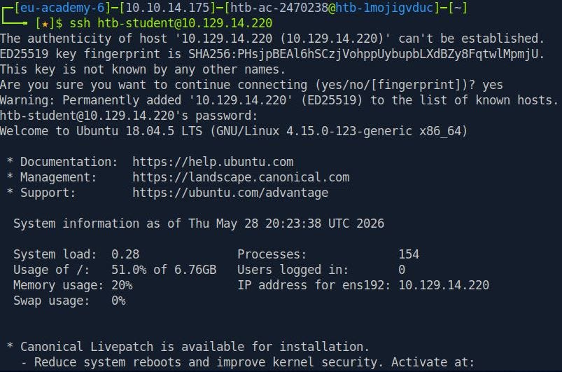 HTB Linux Fundamental: File Descriptors and Redirection