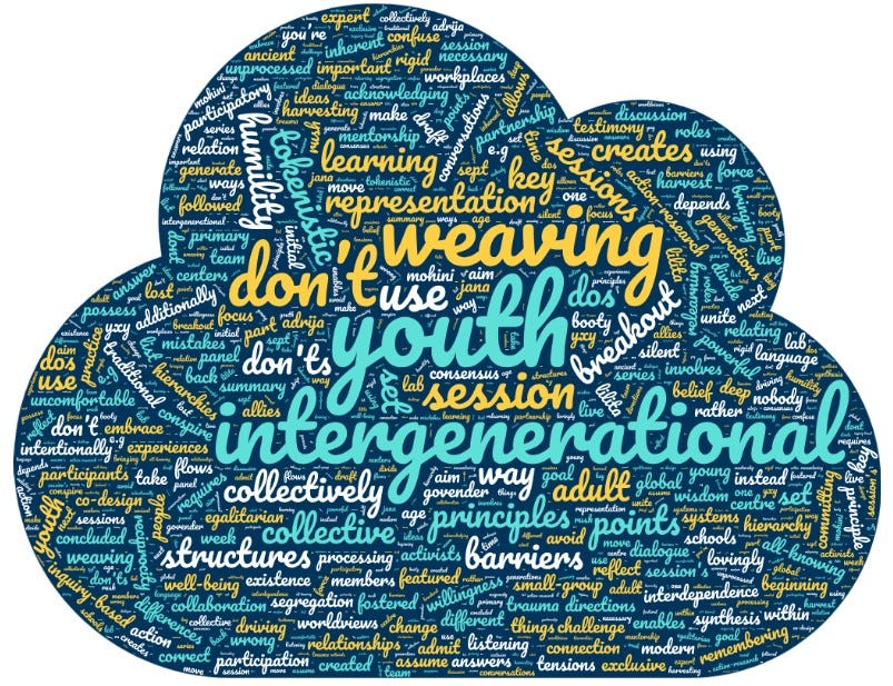 Image created from transcript in Wordclouds.com