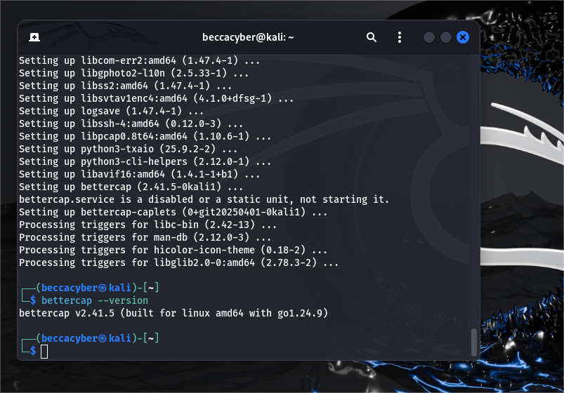 Bettercap Installation
