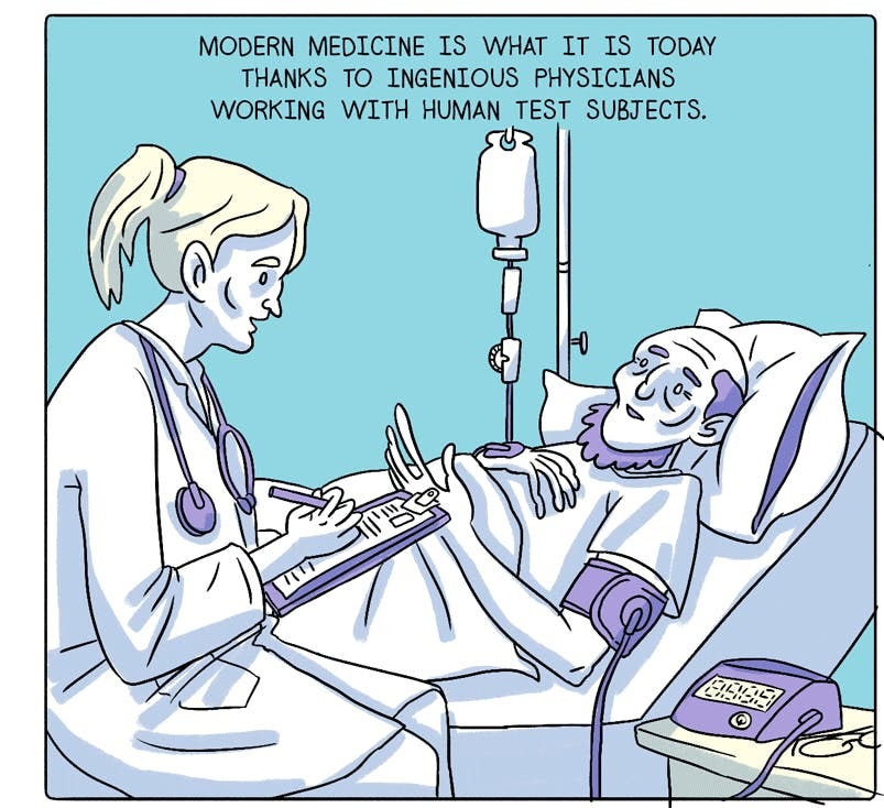 A History of Human Guinea Pigs The Nib Medium