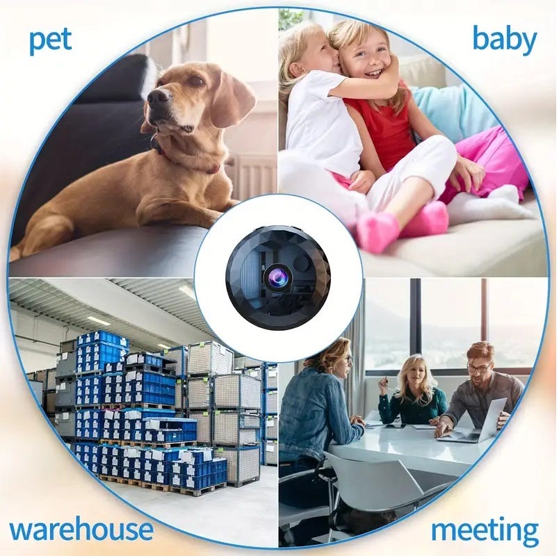 ¡Mantén tu hogar seguro con esta mini cámara de vigilancia WiFi!