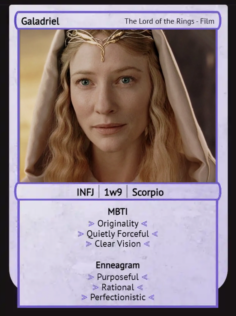Profiling Famous ‘Fictional’ INFJs: Galadriel