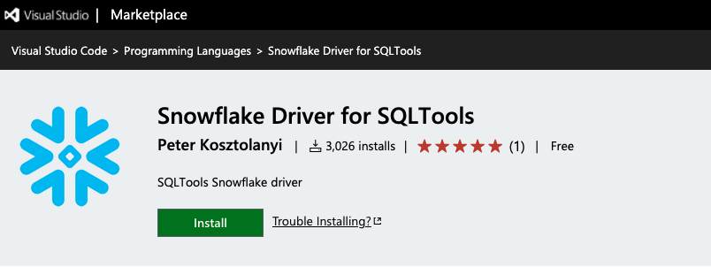 Using Visual Studio Code with Snowflake | by Paul Horan | Snowflake | Medium
