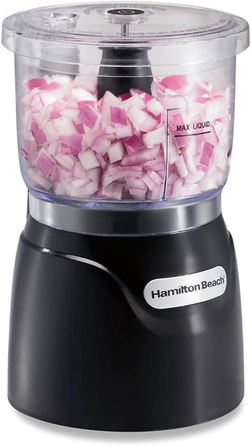 Hamilton Beach Mini 3-Cup Food Processor & Vegetable Chopper, 350 Watts,  for Dicing, Mincing, and Puree, Price:$22.99, by home and kitchen products