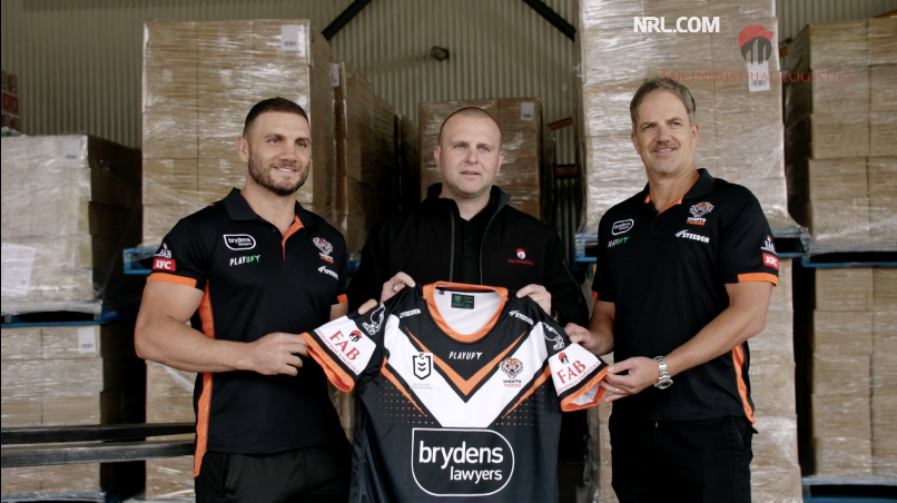 Neil Fabry's FAB Industrial Logistics sponsor NRL team West Tigers