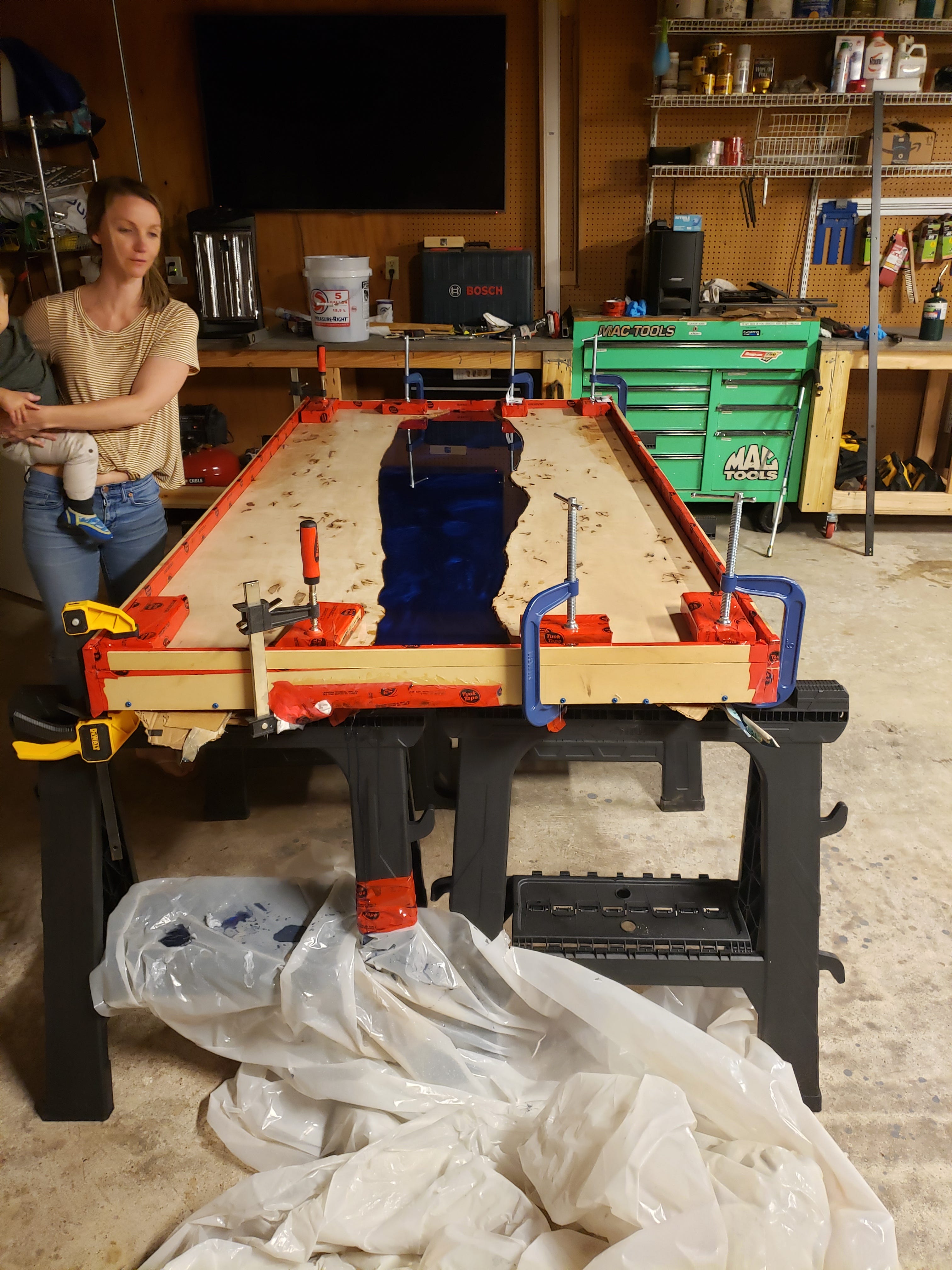 DIY Epoxy Resin River Table— Garage Workshop, by Kelly “Scott” Sims