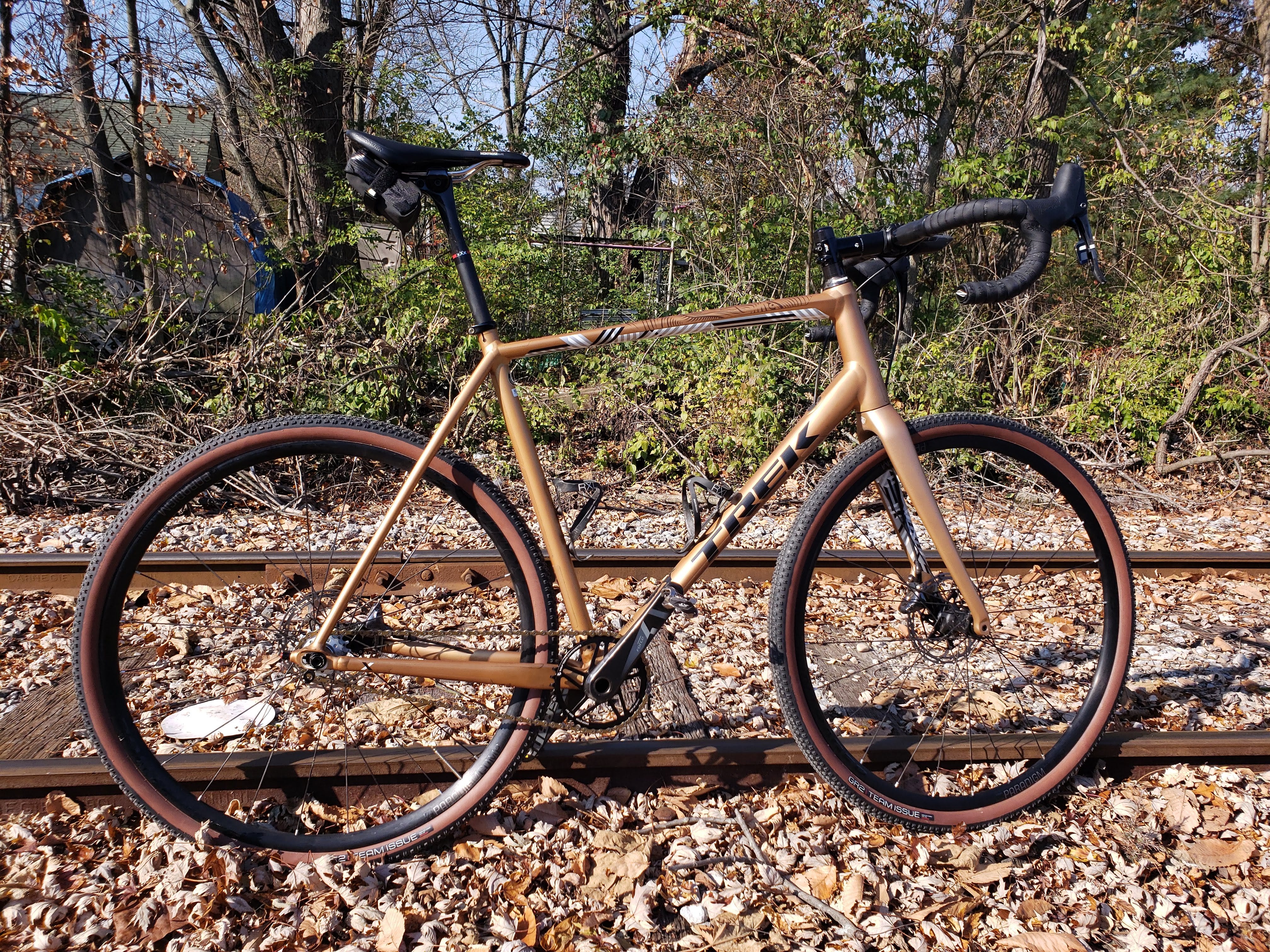 2018 Gold Trek Crockett Disc Single Speed Gravel Build by