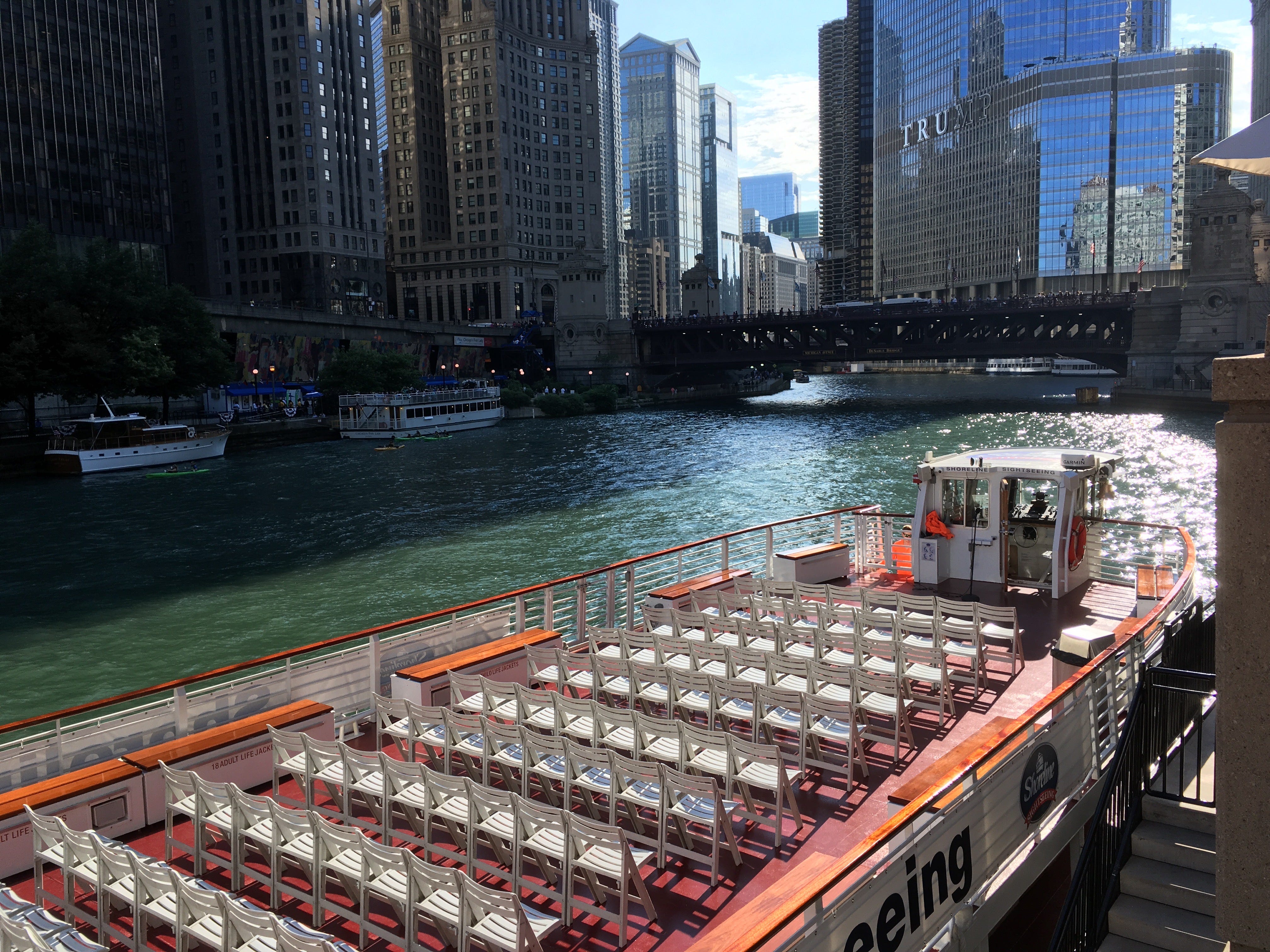 芝加哥 河 建筑 游船 (95) 사진