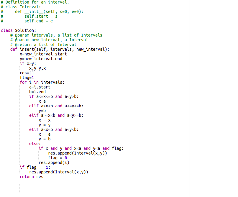 Merge Intervals - Thaneesh Reddy - Medium