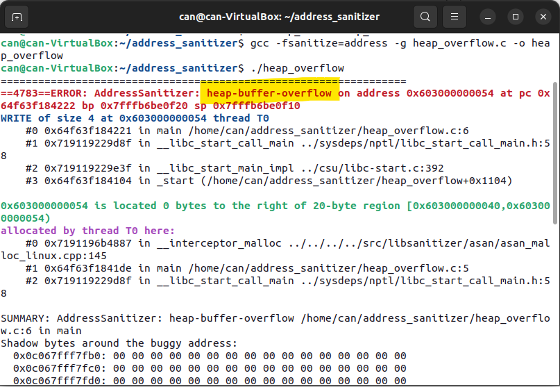 Detecting C and C++ Memory Bugs with AddressSanitizer (ASan)