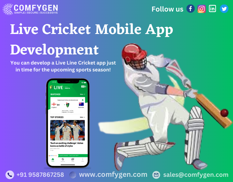 Cricket Live Line App Development By ComfyGen | By Comfygen | Medium