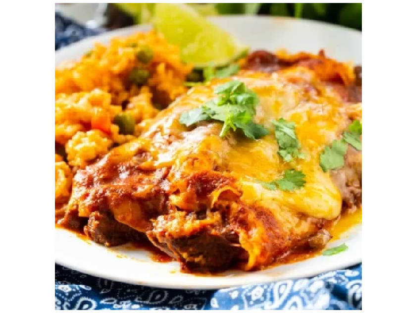 Shredded Beef Red Chile Enchiladas Sonorakitchen Medium