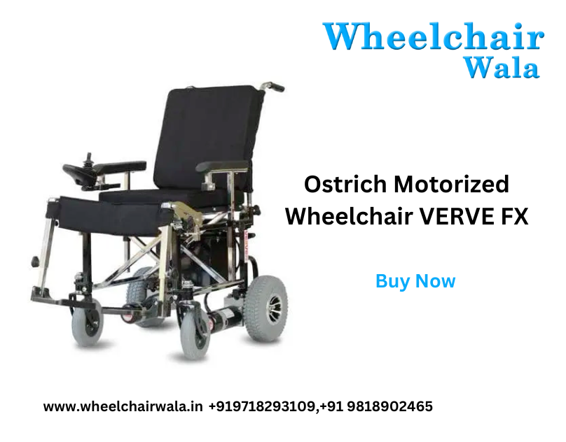 Ostrich Electric Wheelchair VERVE FX Price - Wheelchair Wala - Medium