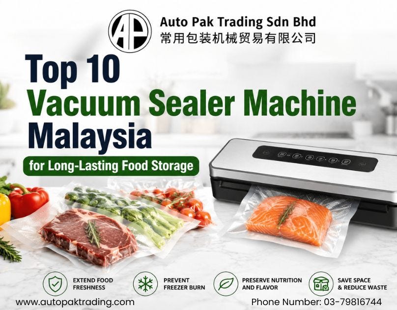 Top 10 Food Vacuum Sealers in Malaysia for Better Food Preservation