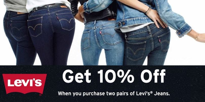 Buy 2 Paris of Levi's Jeans at Zalora | by Kiara Johnson | Medium