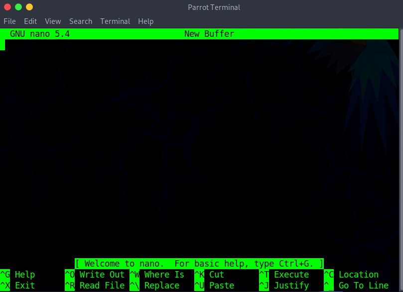 Nano Text Editor