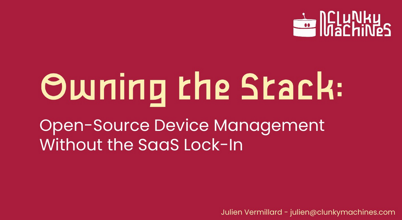 Owning the Stack: Why IoT Convenience Becomes Expensive Later