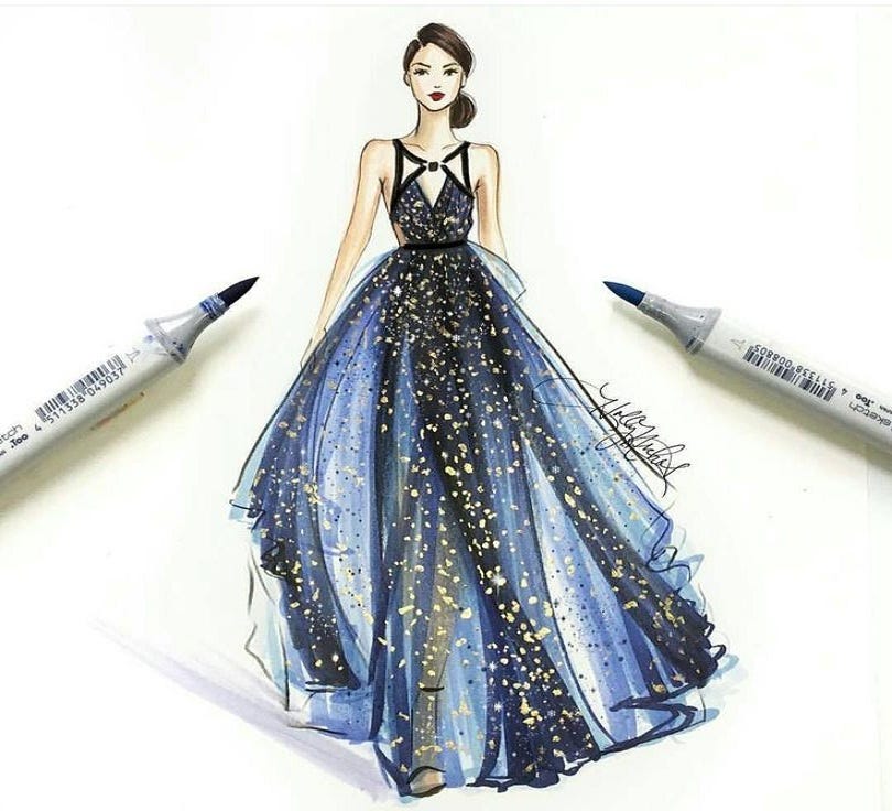 Marina Shap, Information About Fashion Design Drawing, by Marina Shap