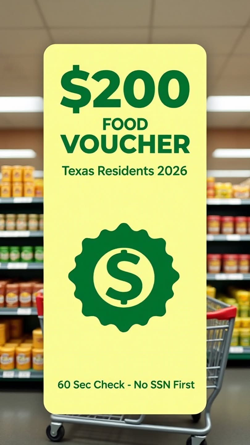 $200 Food Voucher 2026 — How Texas Residents Can Apply in 60 Seconds