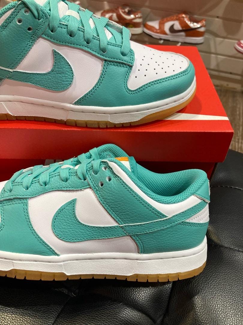 teal nike dunks
