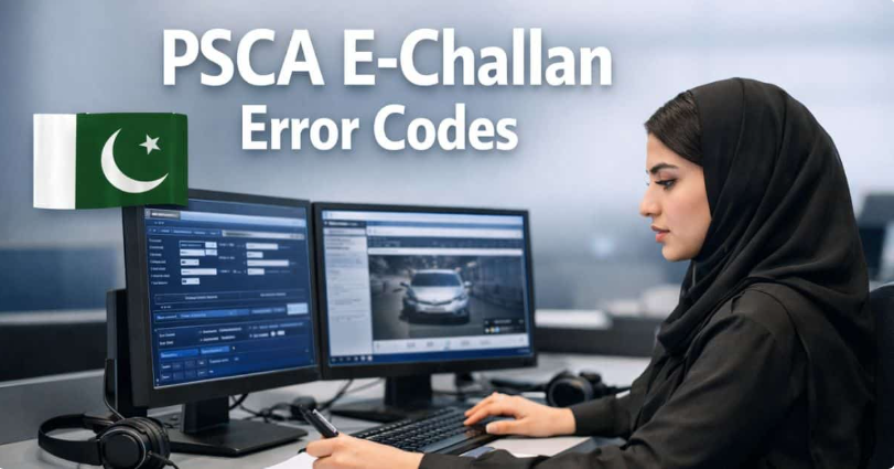 PSCA E-Challan Error Codes — Complete Guide