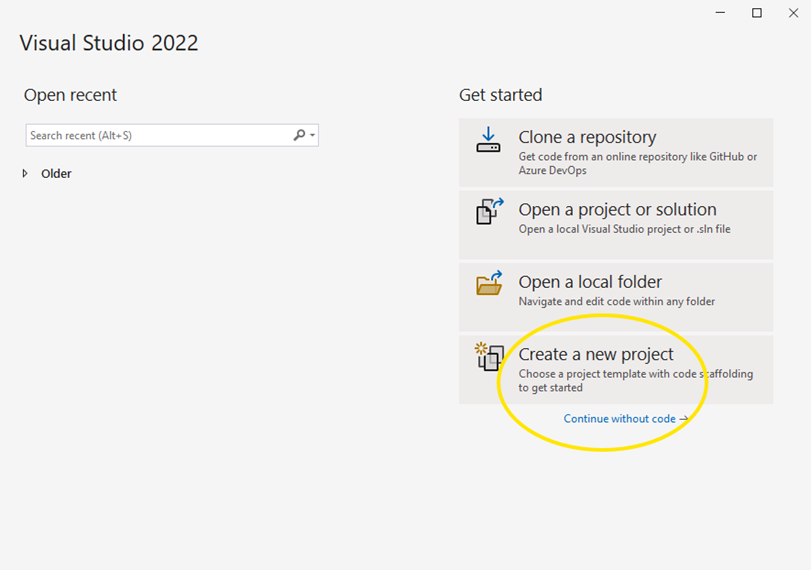 Visual Studio Programında Microsoft Integration Servis ( SSIS) Projemize Başlıyoruz.
