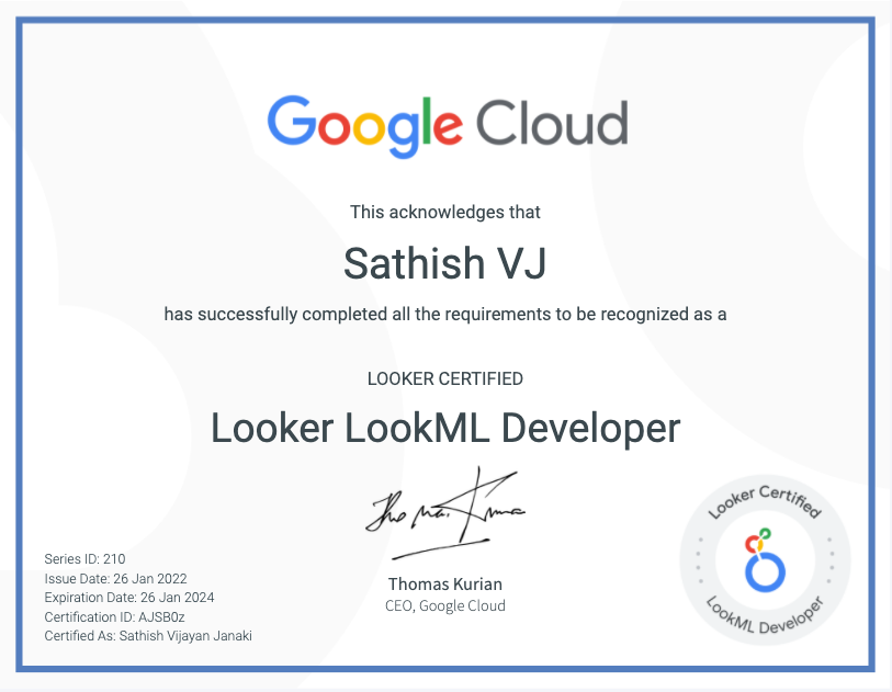 Notes from my Google Cloud Looker LookML Developer Certification Exam | by  sathish vj | Medium