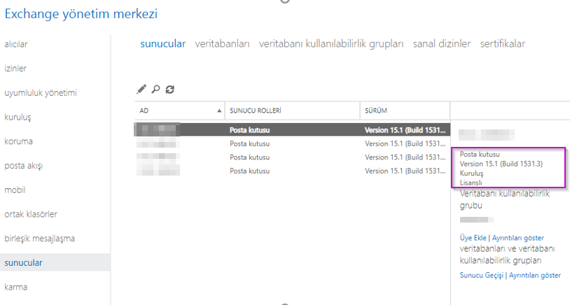 Microsoft Exchange Server 2016 Cumulative Update 12 Kurulumu