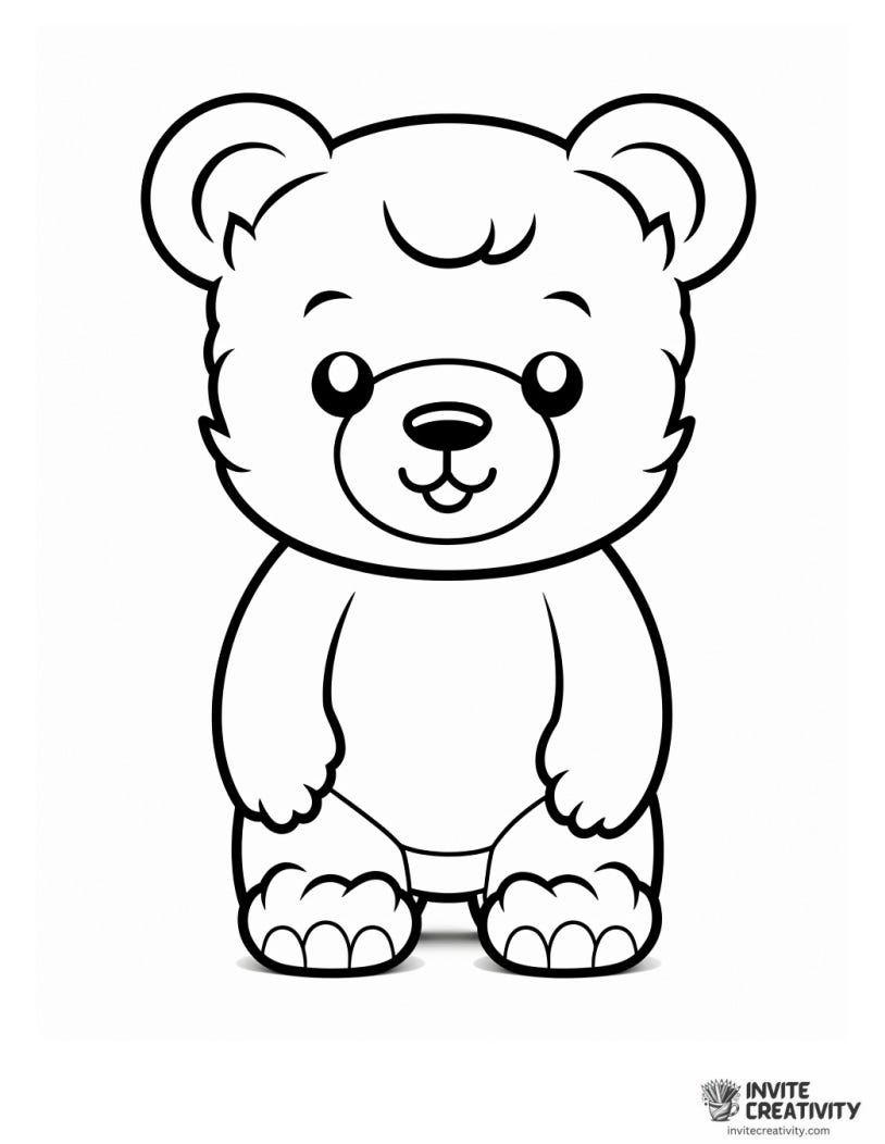 Gummy Bear Coloring Pages (Free Printable) | by Invite Creativity | Jul ...
