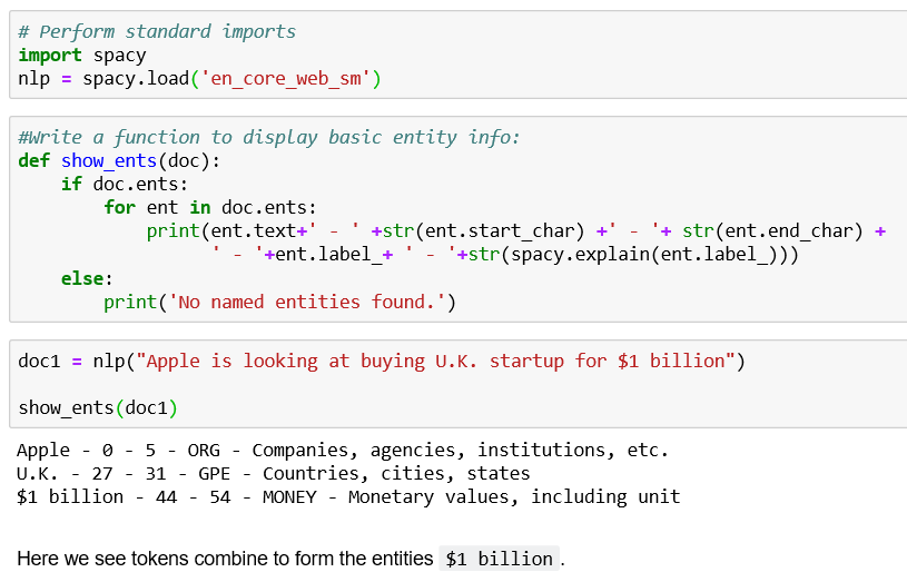 Named Entity Recognition NER using spaCy | NLP | Part 4 | by Ashutosh ...