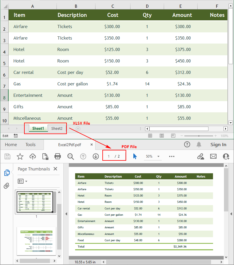 How Convert Excel XLS or XLSX to PDF in C by Andrew Wilson Medium