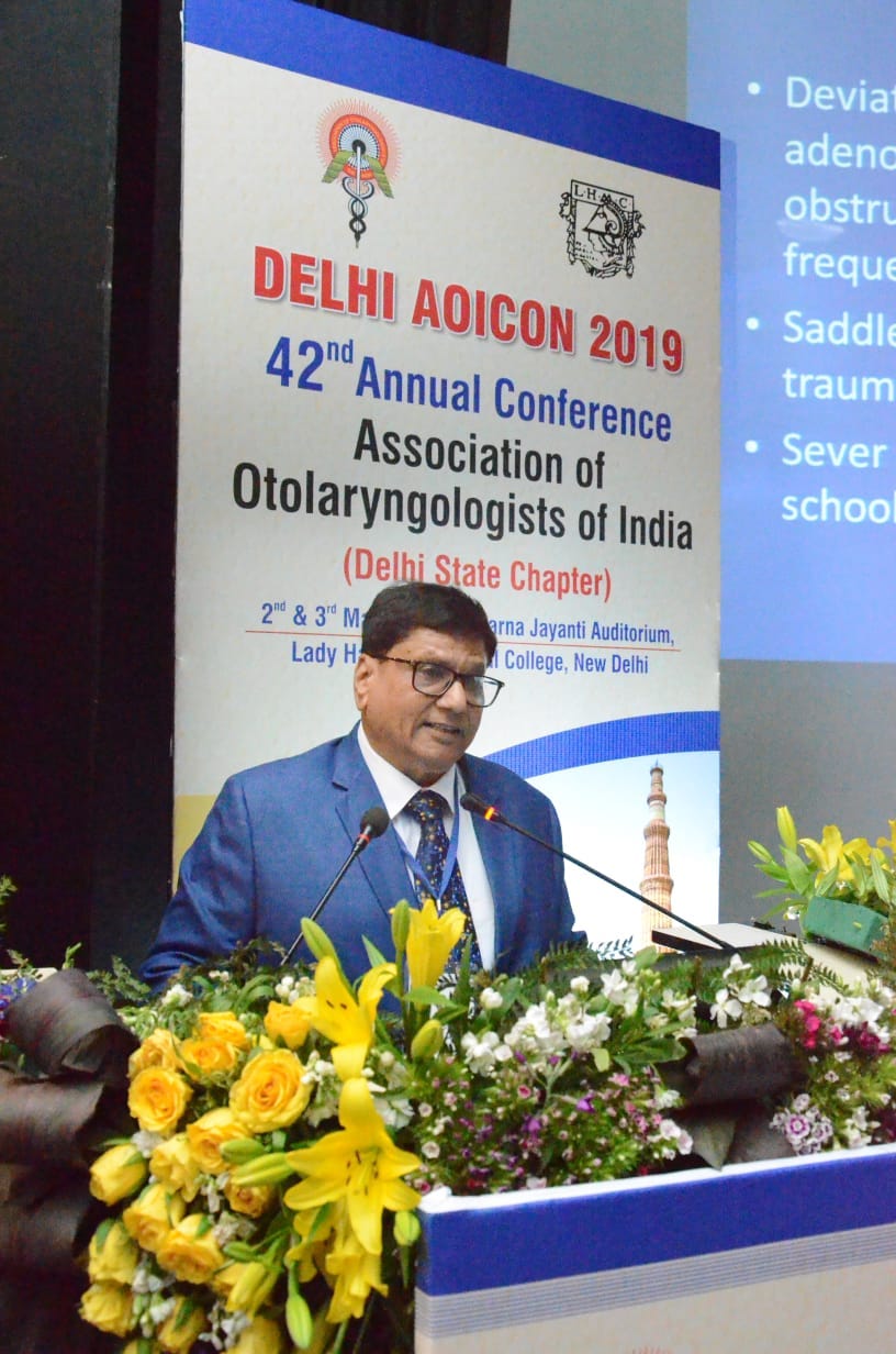 On the Road Delhi Otolaryngology Conference by Dr. Brajendra Baser